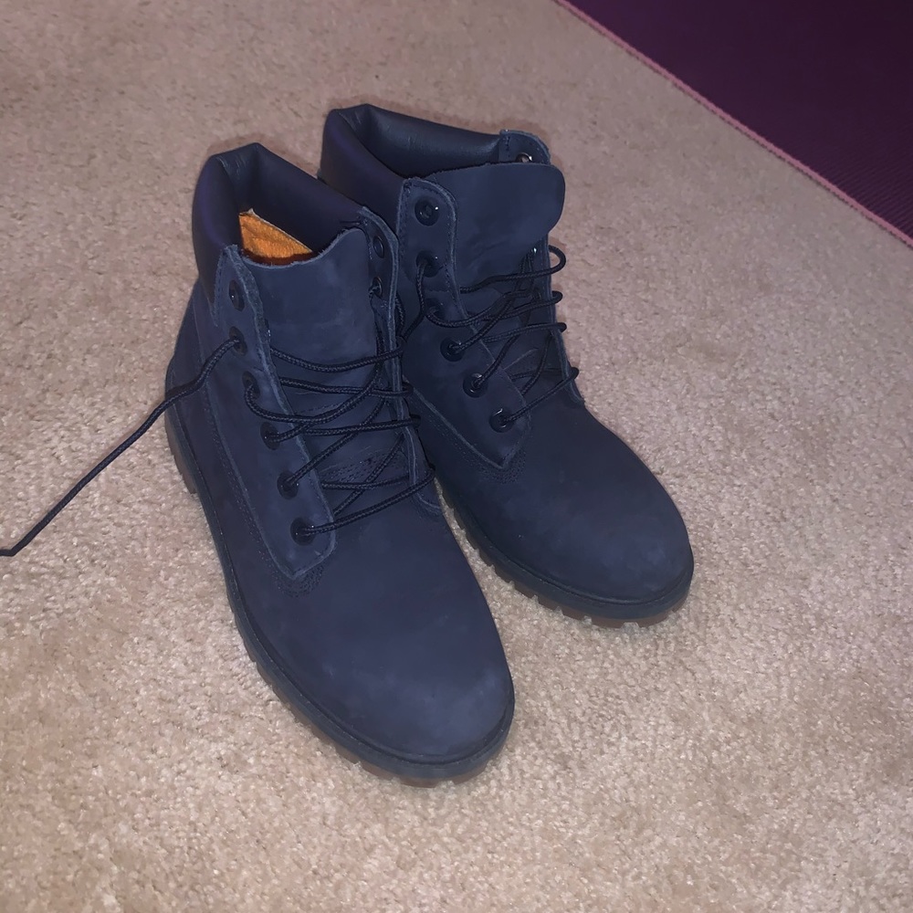 Blue Timberland boots